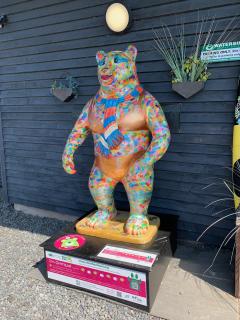 It's a multi-coloured bear!